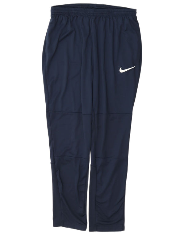 Męskie spodnie dresowe Nike Dri Fit, duże, granatowe