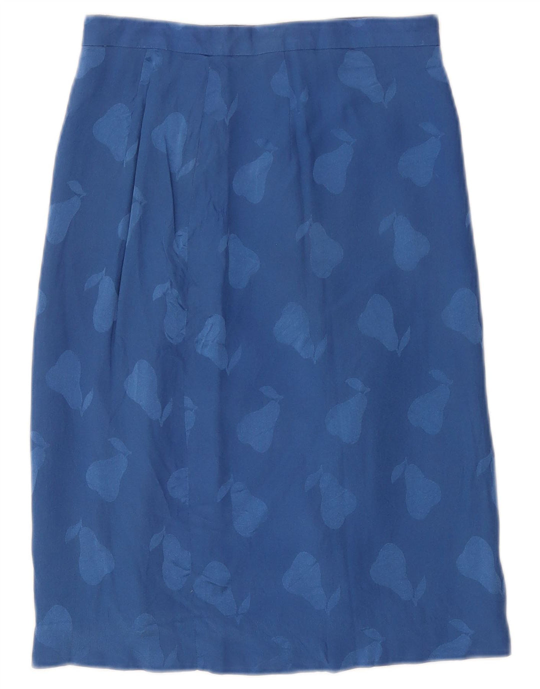 Vintage damska prosta spódnica w abstrakcyjny wzór W26 Small Blue