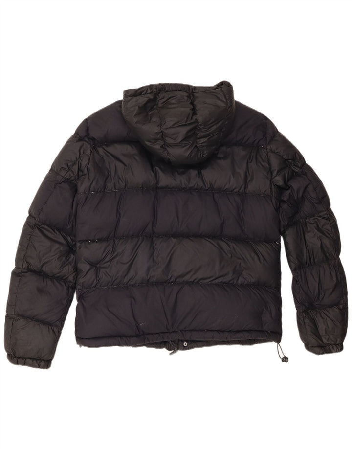 Męska ocieplana kurtka z kapturem Armani Jeans EU 54 XL, czarny poliamid