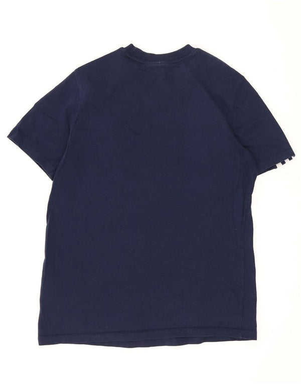 Adidas Womens T-Shirt Top UK 16 Large Navy Blue Cotton