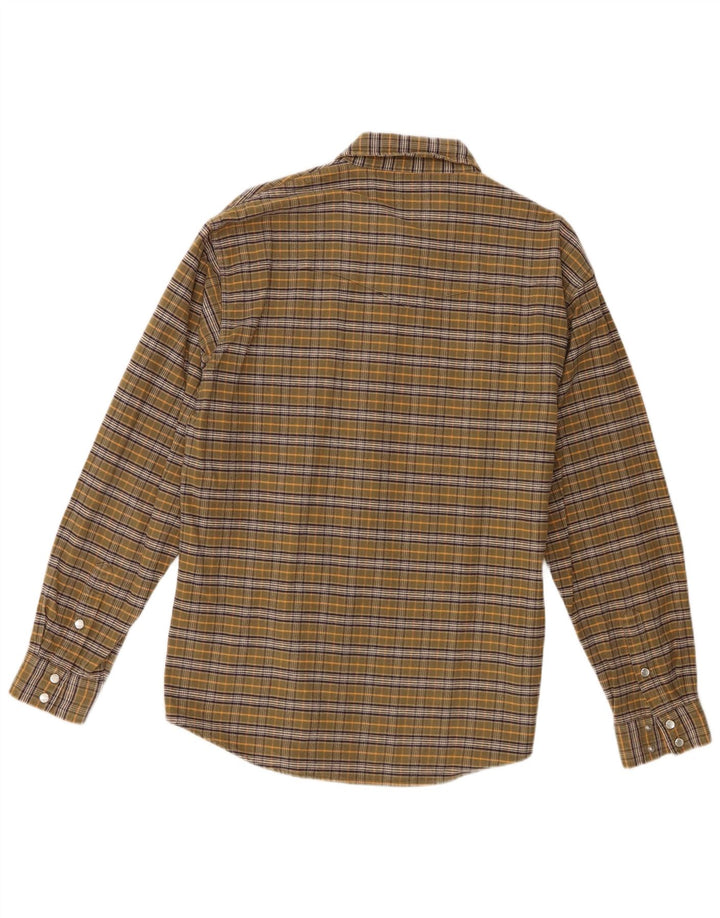 Męska koszula flanelowa Wrangler, duża bawełniana krata khaki