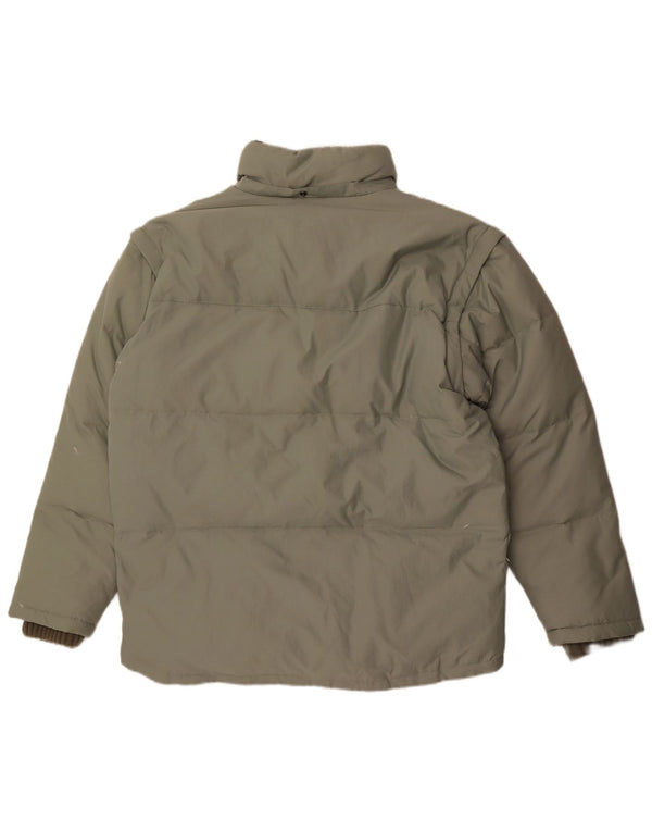 Męska ocieplana kurtka Fila UK 40, duża, zielona, poliestrowa