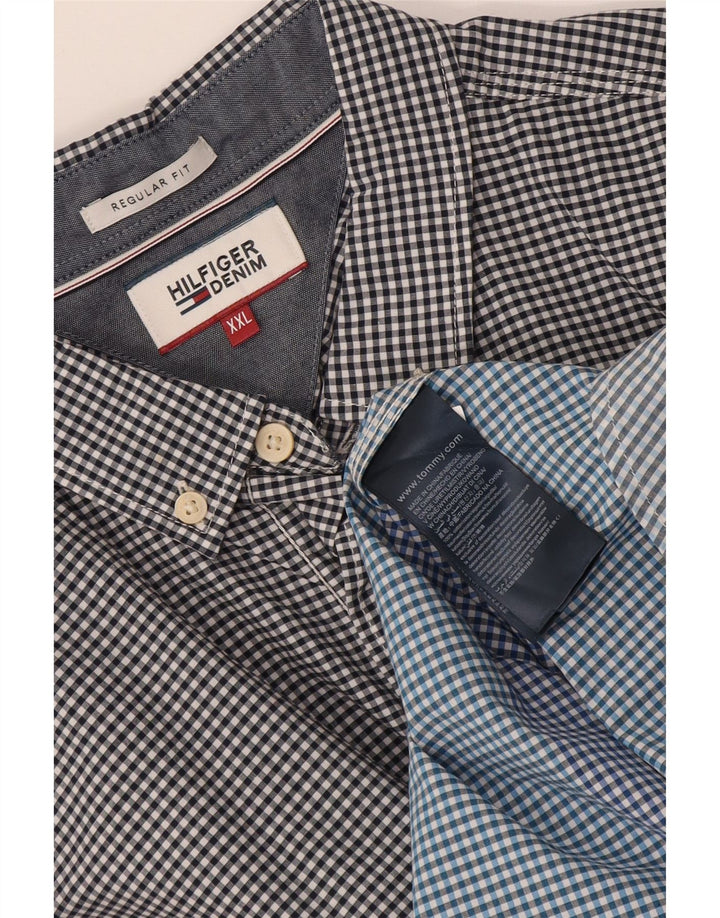 Koszula męska Tommy Hilfiger o regularnym kroju 2XL, wielokolorowa bawełniana kratka