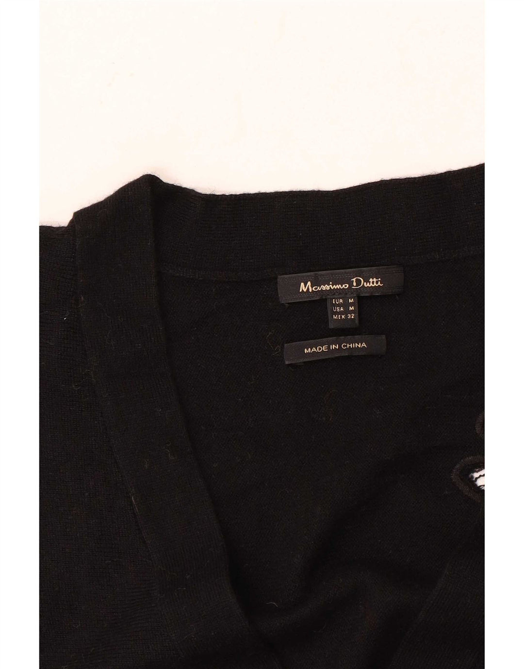 Damski sweter oversize Massimo Dutti UK 14, średni czarny w kwiaty