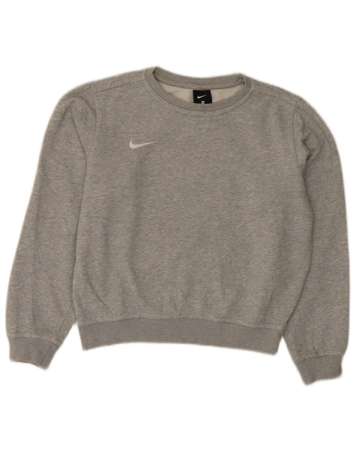 Bluza chłopięca Nike w wieku 10-11 lat, średnia, szara, nakrapiana bawełna