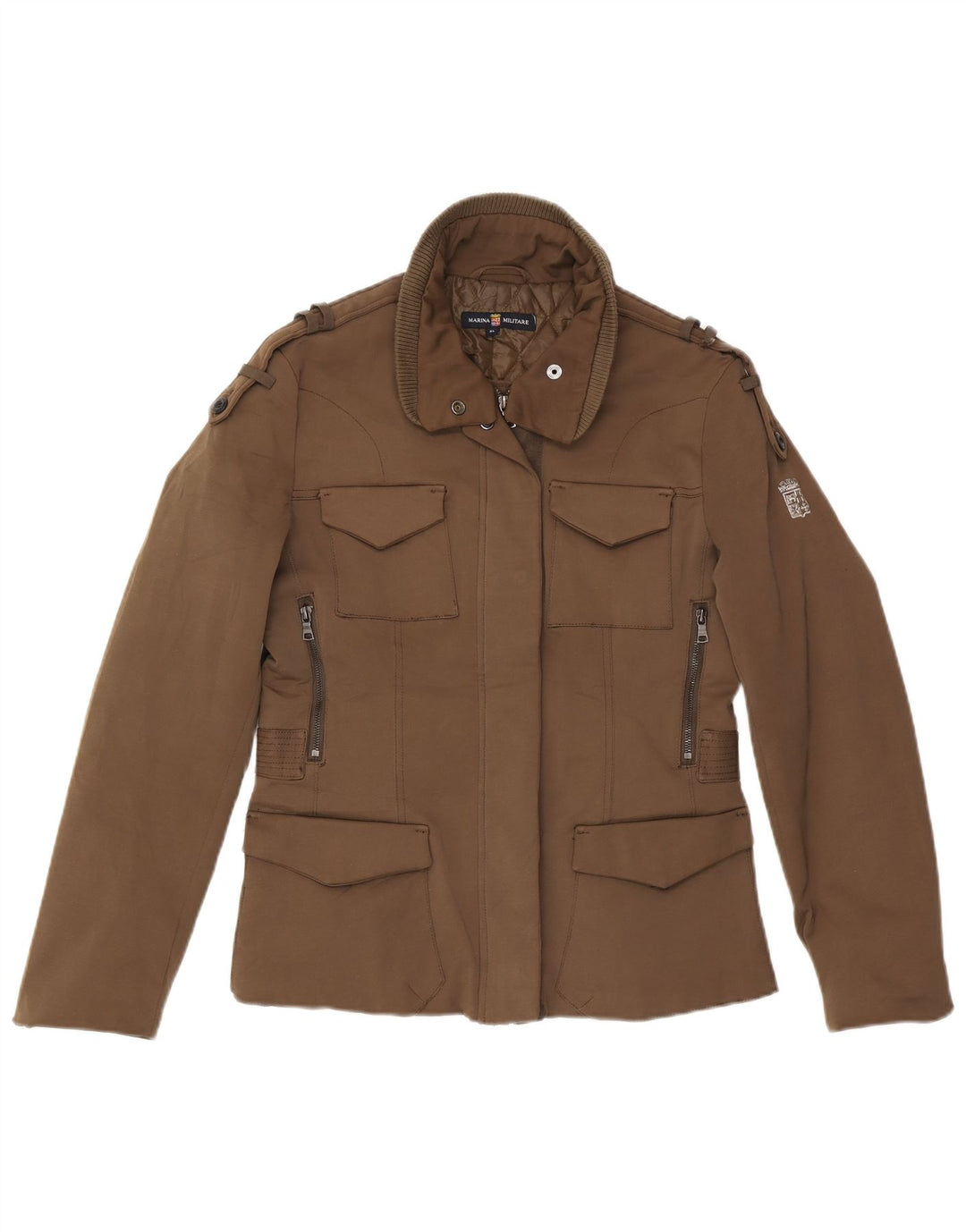 Damska kurtka wojskowa Marina Militare UK 18 XL, brązowa, poliester
