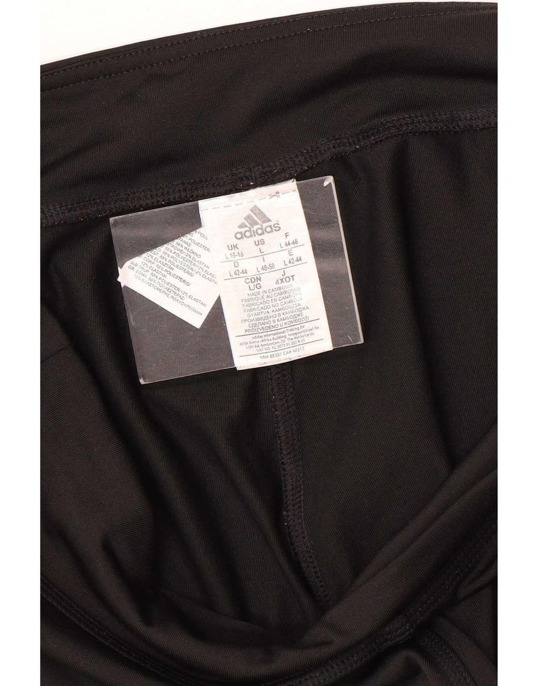 Damskie legginsy Adidas Climalite Capri UK 16/18, duże, czarne, poliestrowe