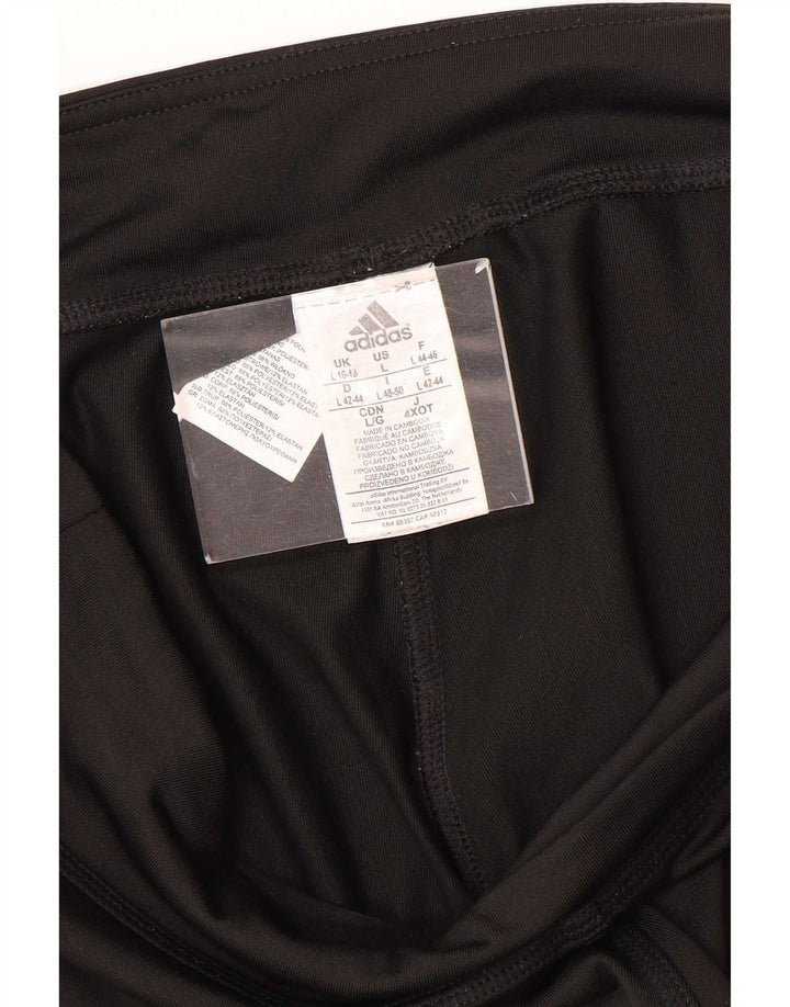 Damskie legginsy Adidas Climalite Capri UK 16/18, duże, czarne, poliestrowe