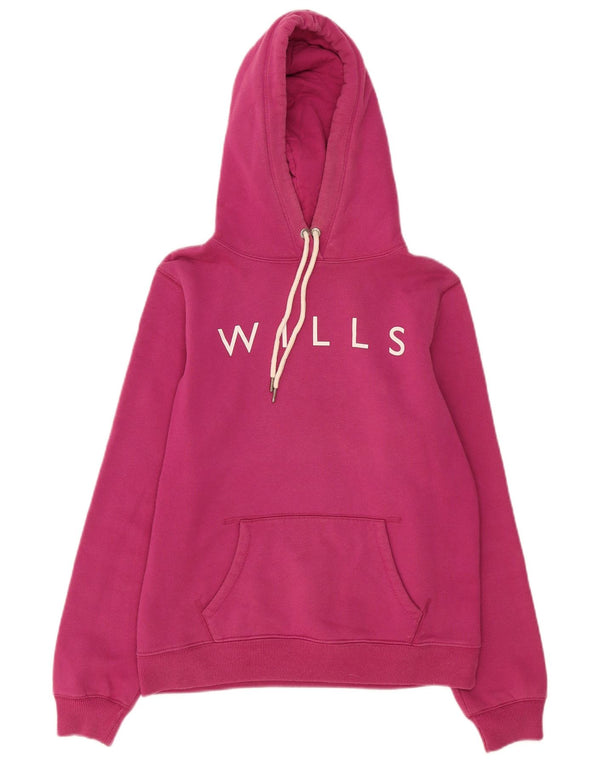 Damski sweter z kapturem Jack Wills, UK 12, średni różowy, bawełniany