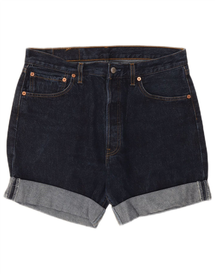 Męskie spodenki jeansowe Levi's 501 W34, duże, granatowe
