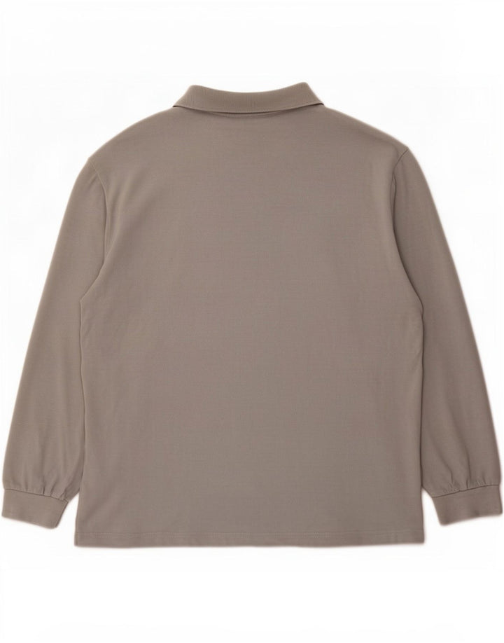 Męska koszulka polo Lacoste z długim rękawem, rozmiar 8, 3XL, szara