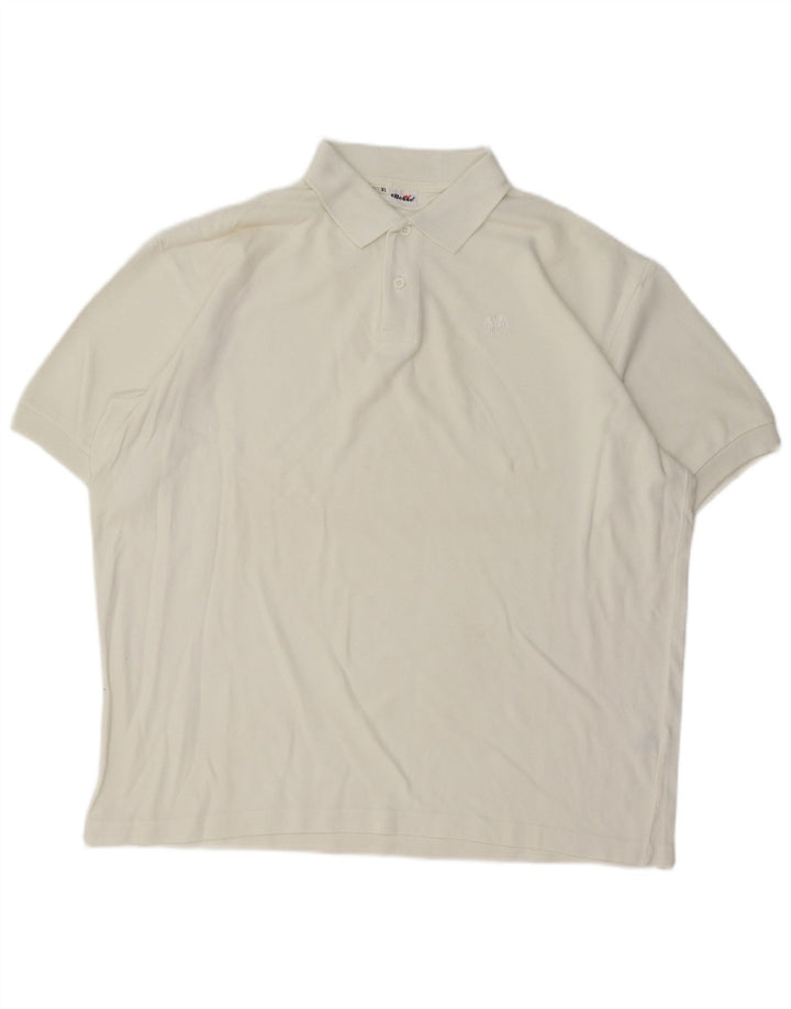 Męska koszulka polo Ellesse XL, biała, bawełniana