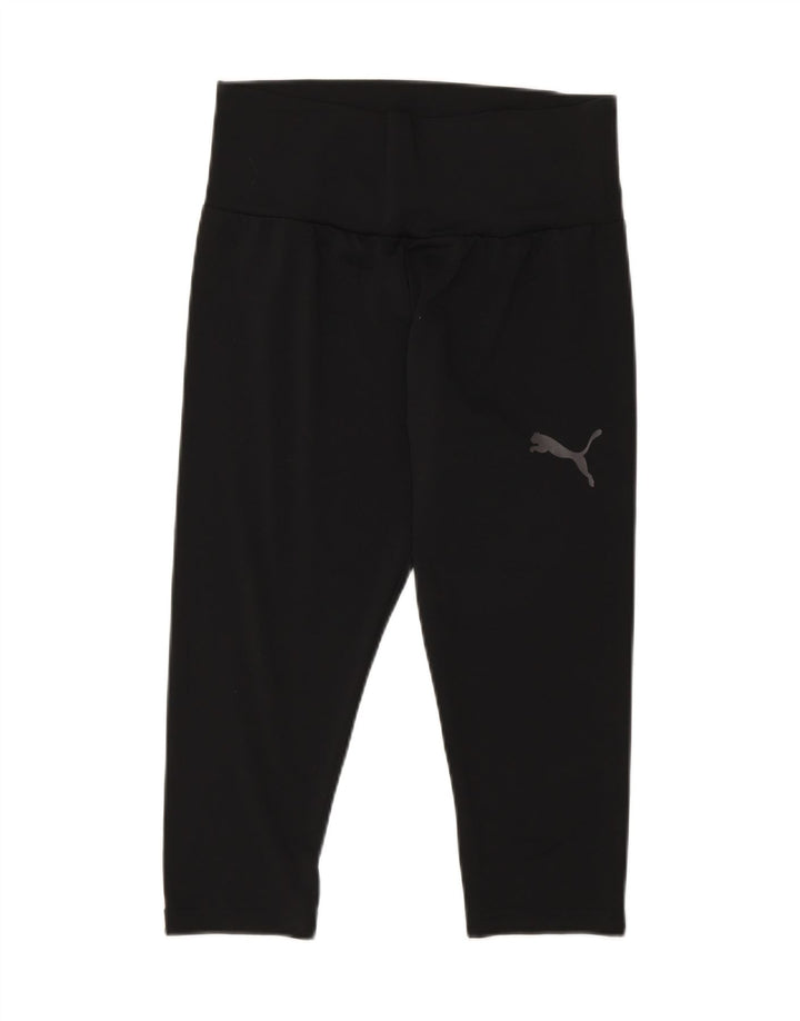 Damskie legginsy Capri Puma UK 12, średni czarny poliester