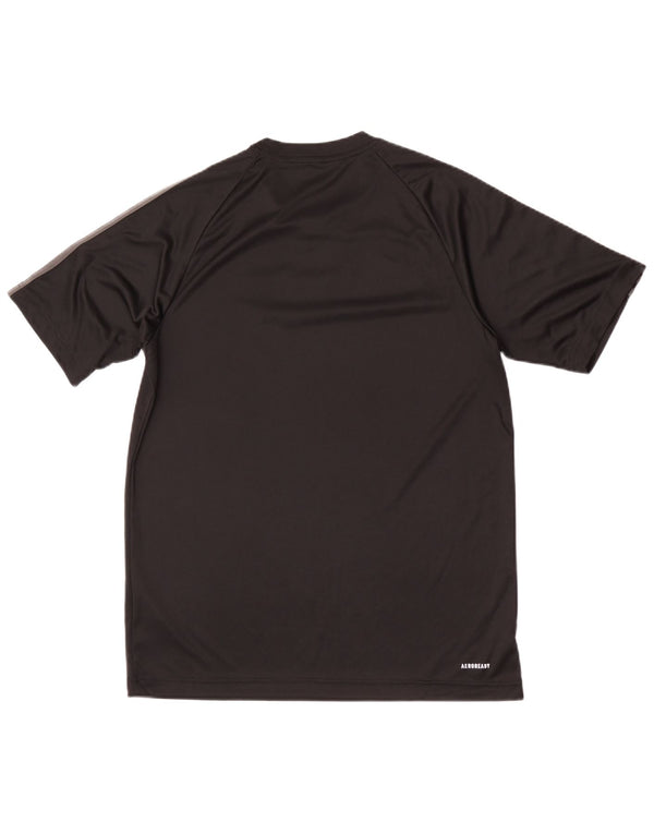 T-shirt męski Adidas Aeroready o regularnym kroju, średni czarny poliester