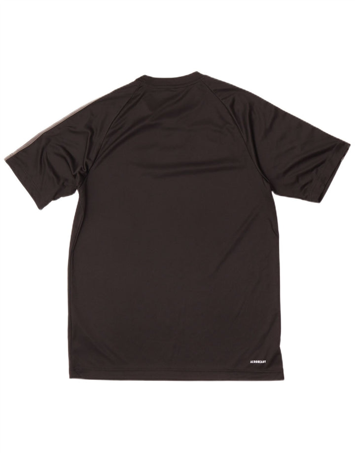 T-shirt męski Adidas Aeroready o regularnym kroju, średni czarny poliester