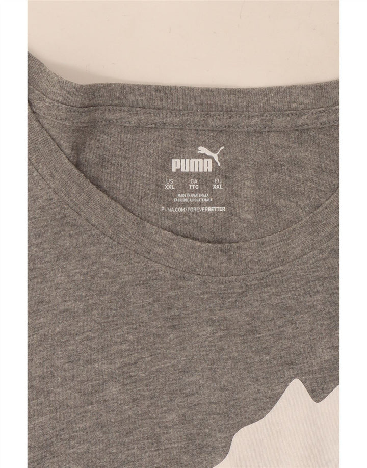 Męski T-shirt z grafiką PUMA Top 2XL Szary