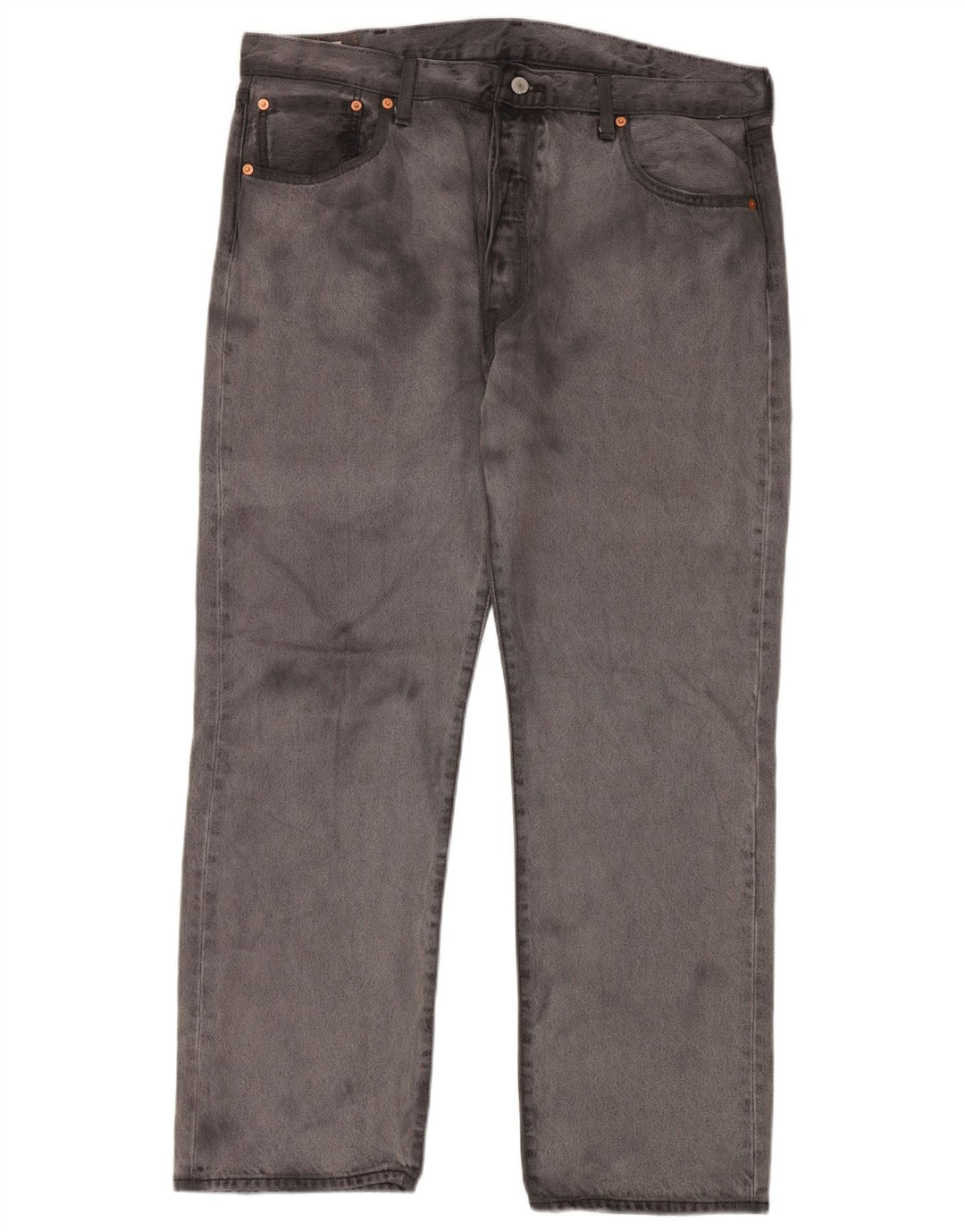 Męskie jeansy LEVI'S 501 Straight W38 L30 Szara bawełna