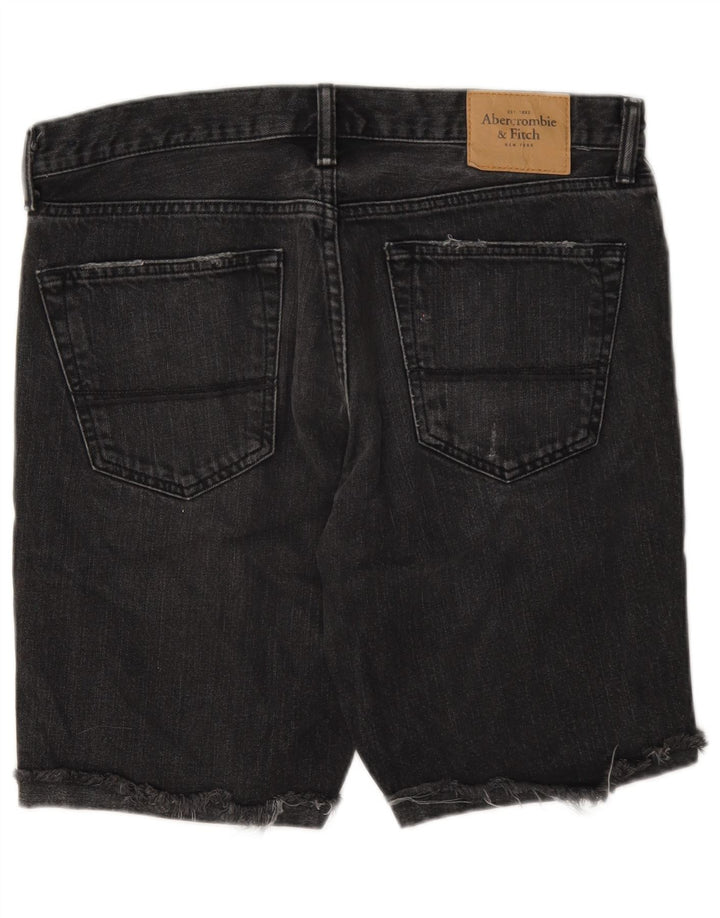 Męskie spodenki jeansowe Abercrombie & Fitch W33 Średnioszare, bawełniane