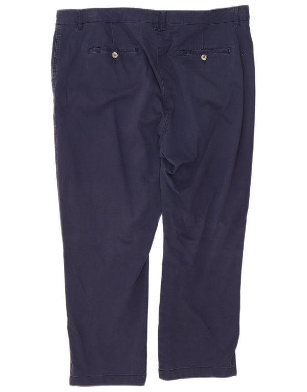 Damskie proste spodnie chino Joules UK 18 XL W38 L25 Granatowa bawełna