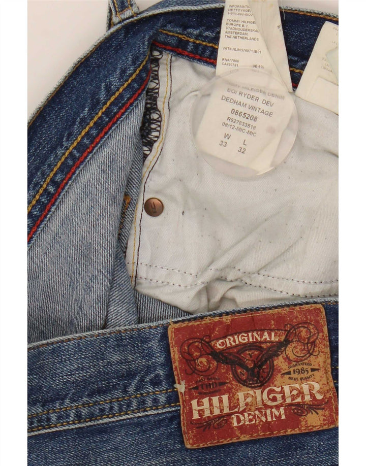 Męskie proste dżinsy Tommy Hilfiger W33 L32 Niebieskie bawełniane