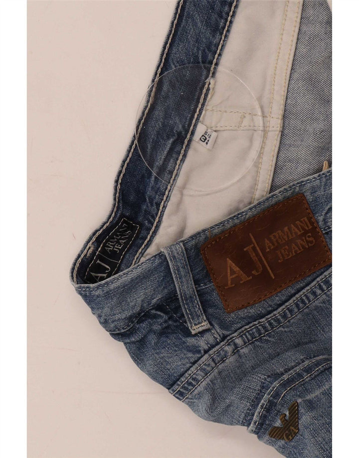 Armani Męskie proste dżinsy W33 L31 niebieskie