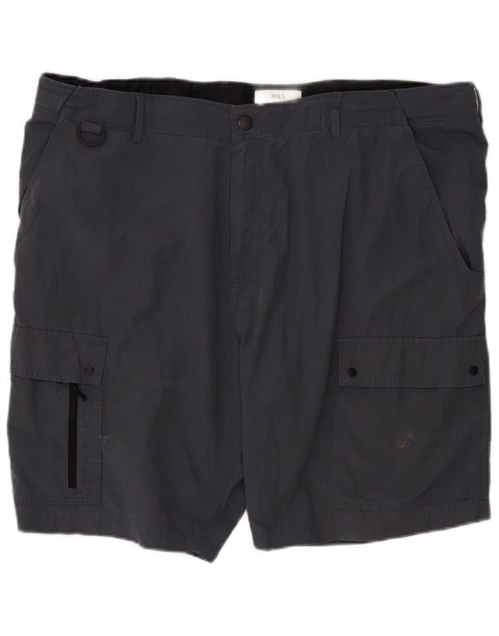 Marks & Spencer Męskie spodenki cargo W44 2XL Granatowe, bawełniane