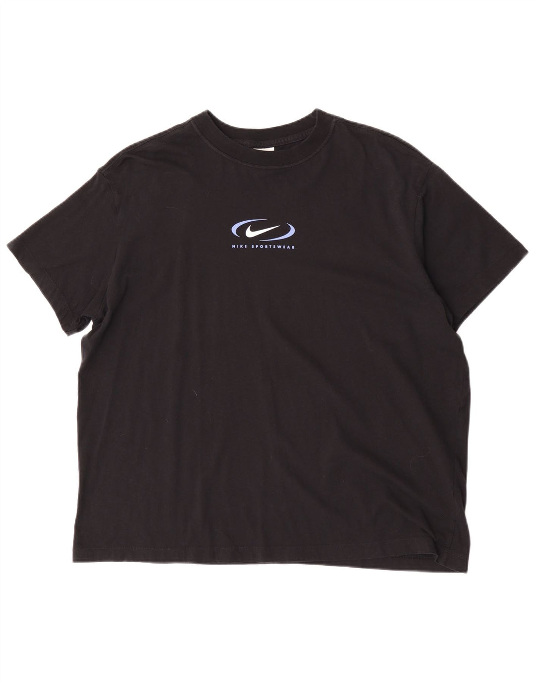 Męski T-shirt z grafiką Nike, duży, czarny, bawełniany