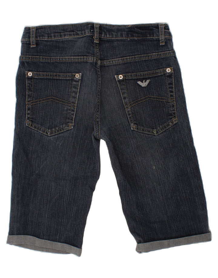 ARMANI Boys Denim Shorts 11-12 Years W26  Blue Cotton Vintage Armani and Second-Hand Armani from Messina Hembry 