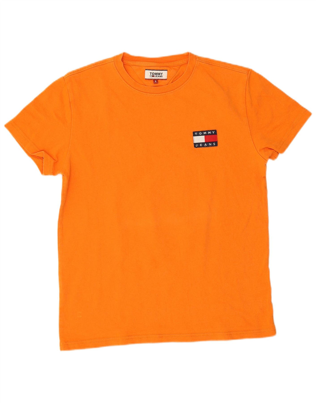T-shirt męski Tommy Hilfiger, mały, pomarańczowy, bawełniany