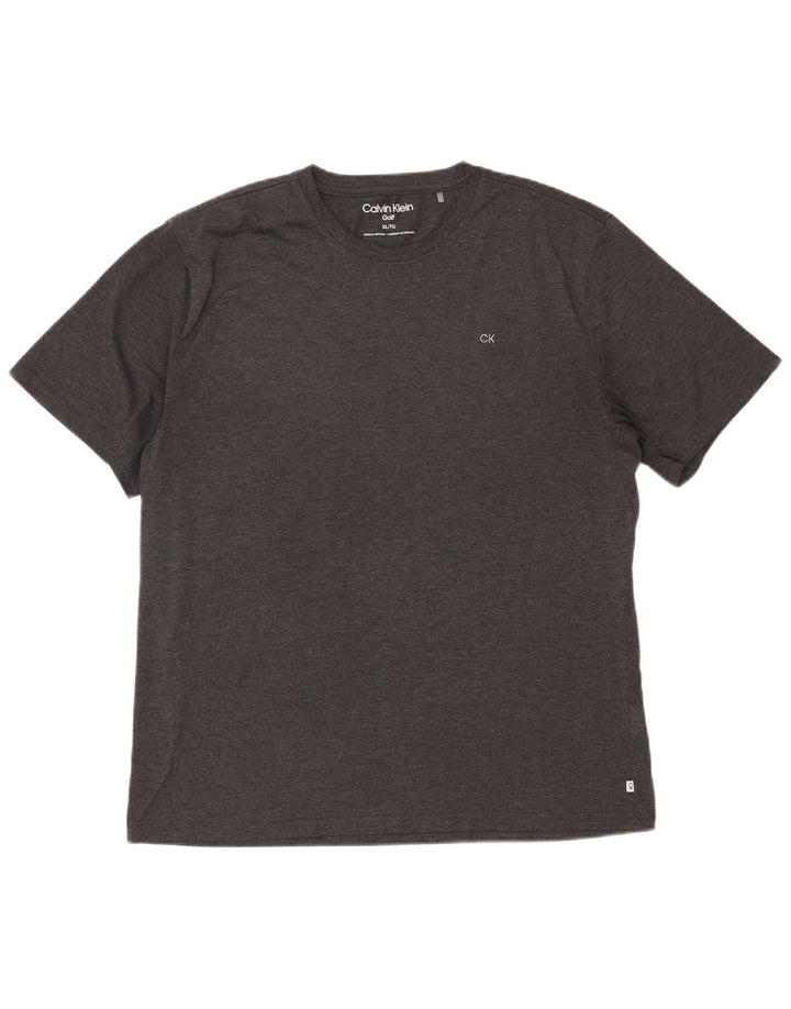 T-shirt męski Calvin Klein Top XL, szary, poliester