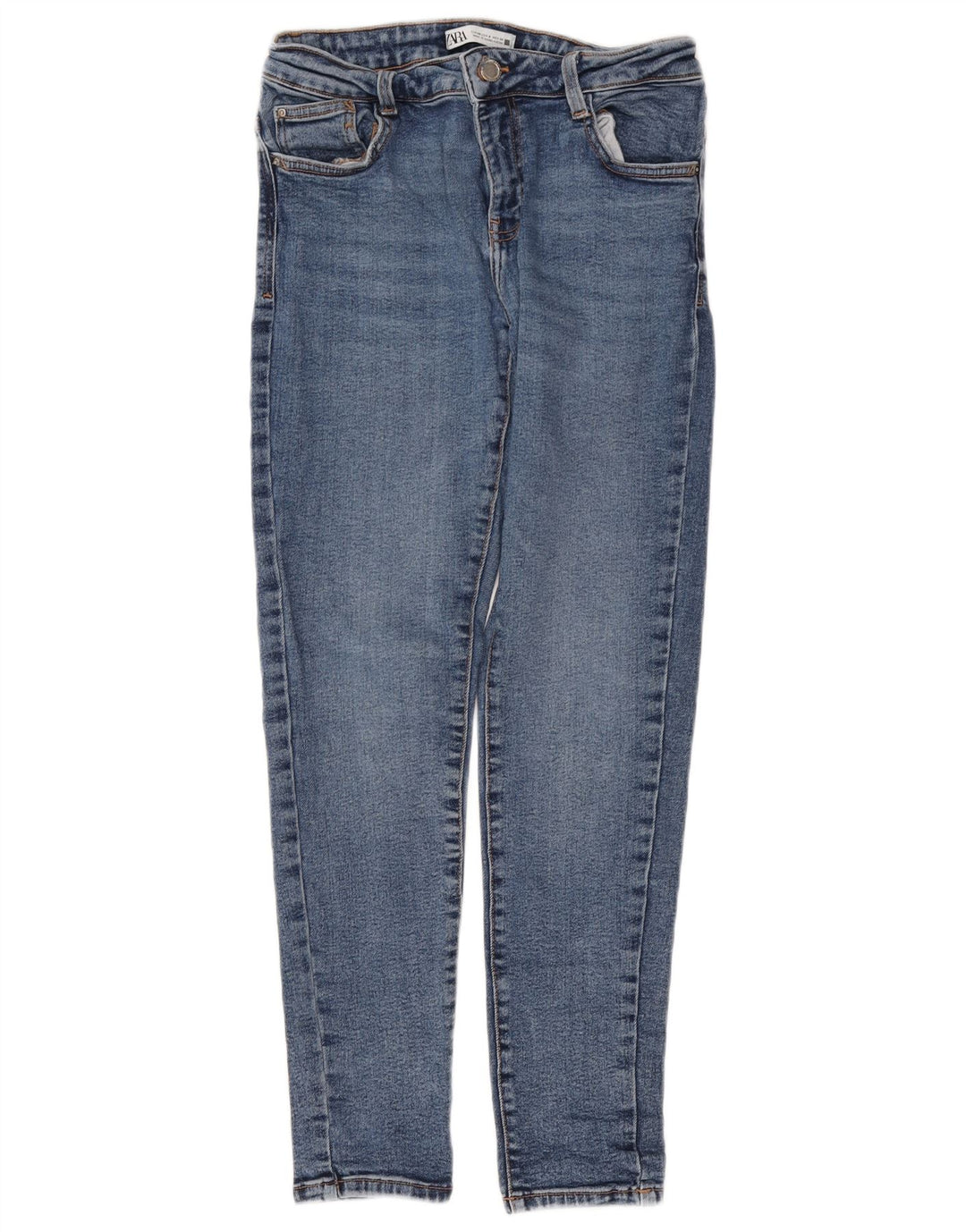 Damskie jeansy skinny Zara EU 40 Medium W30 L30 Niebieskie bawełniane