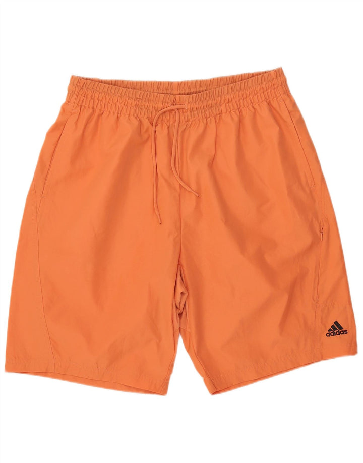 Męskie spodenki sportowe Adidas XL, pomarańczowe, poliestrowe