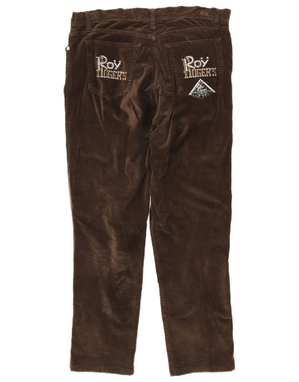 Męskie spodnie typu casual Roy Rogers Straight Velvet W32 L29 Brown