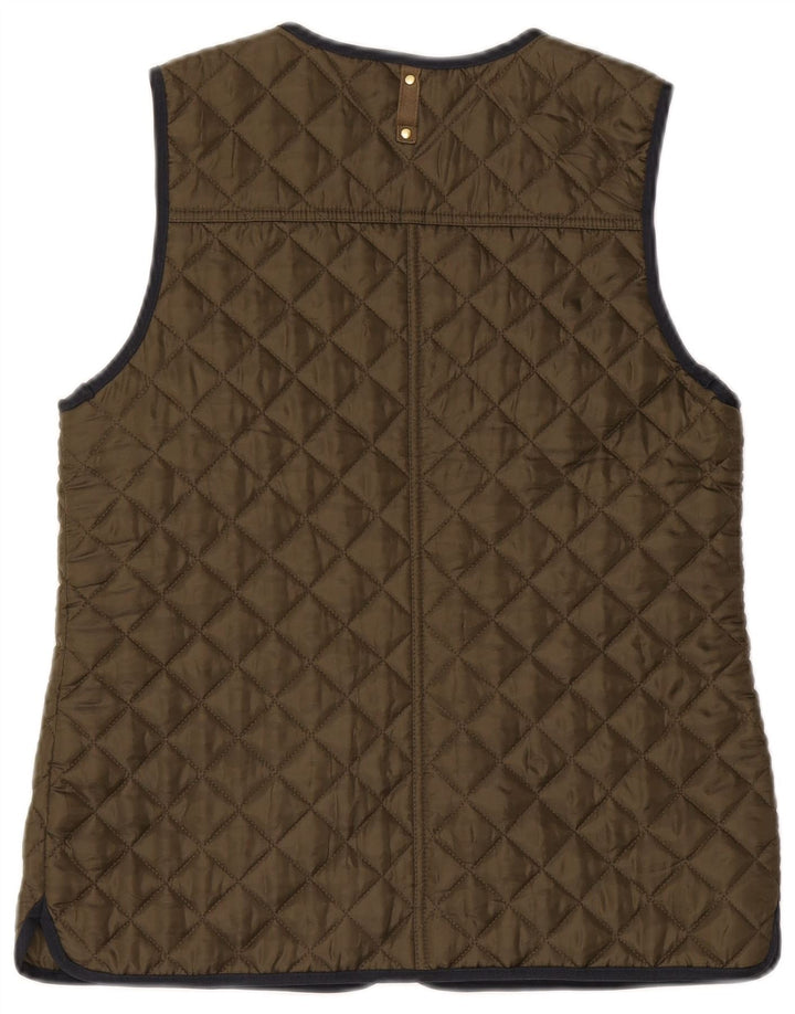 Damska pikowana kamizelka Tommy Hilfiger UK 12, średni khaki, poliester
