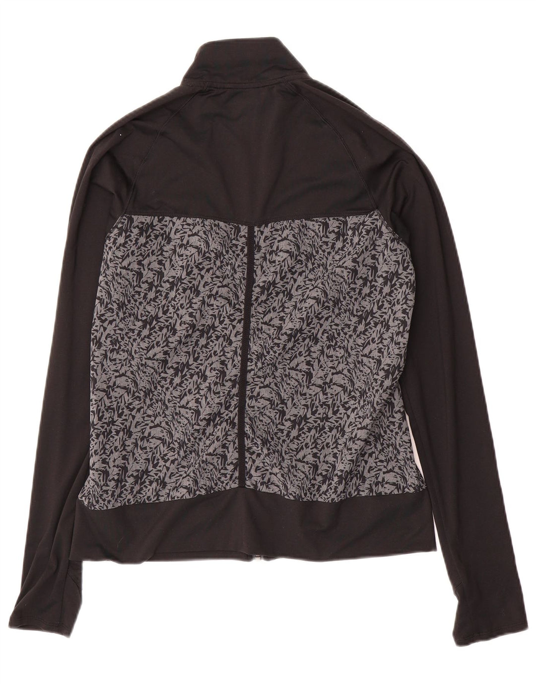 Damska kurtka dresowa ADIDAS UK 10, mała, czarna, z poliestru w blokach kolorów