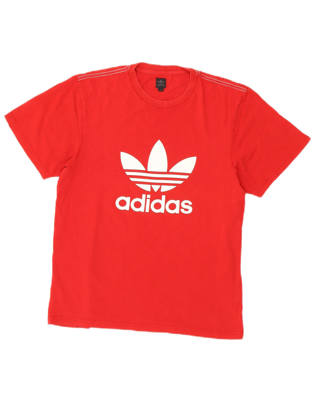 Męska koszulka z grafiką Adidas, średnia, czerwona bawełna