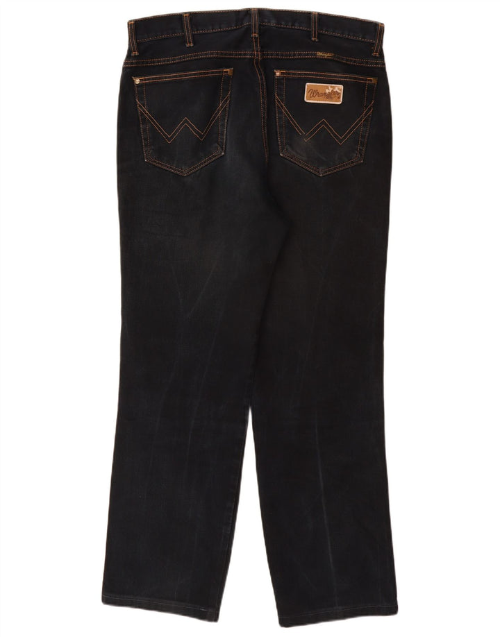 Wrangler Męskie Proste Dżinsy W34 L30 Granatowe Bawełniane