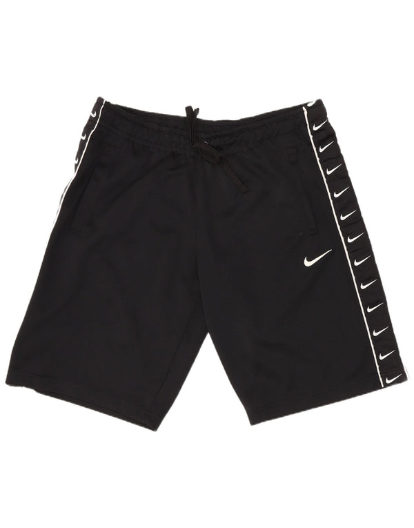 Męskie spodenki sportowe Nike z grafiką, duże, czarne, poliestrowe