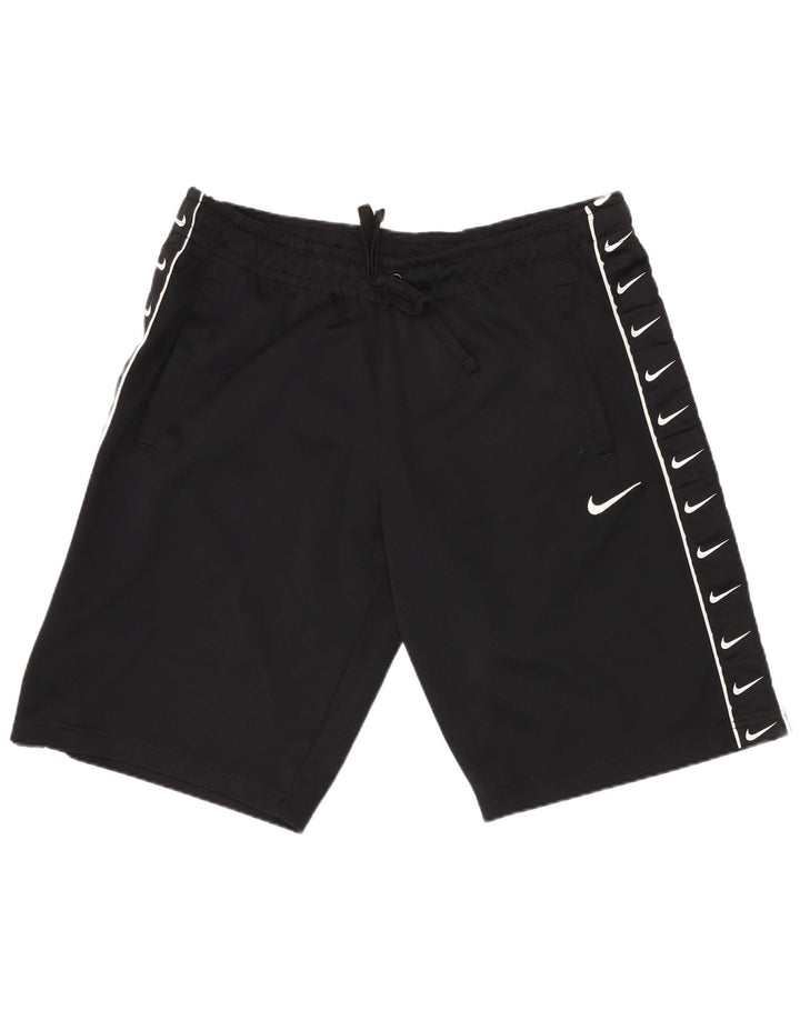 Męskie spodenki sportowe Nike z grafiką, duże, czarne, poliestrowe
