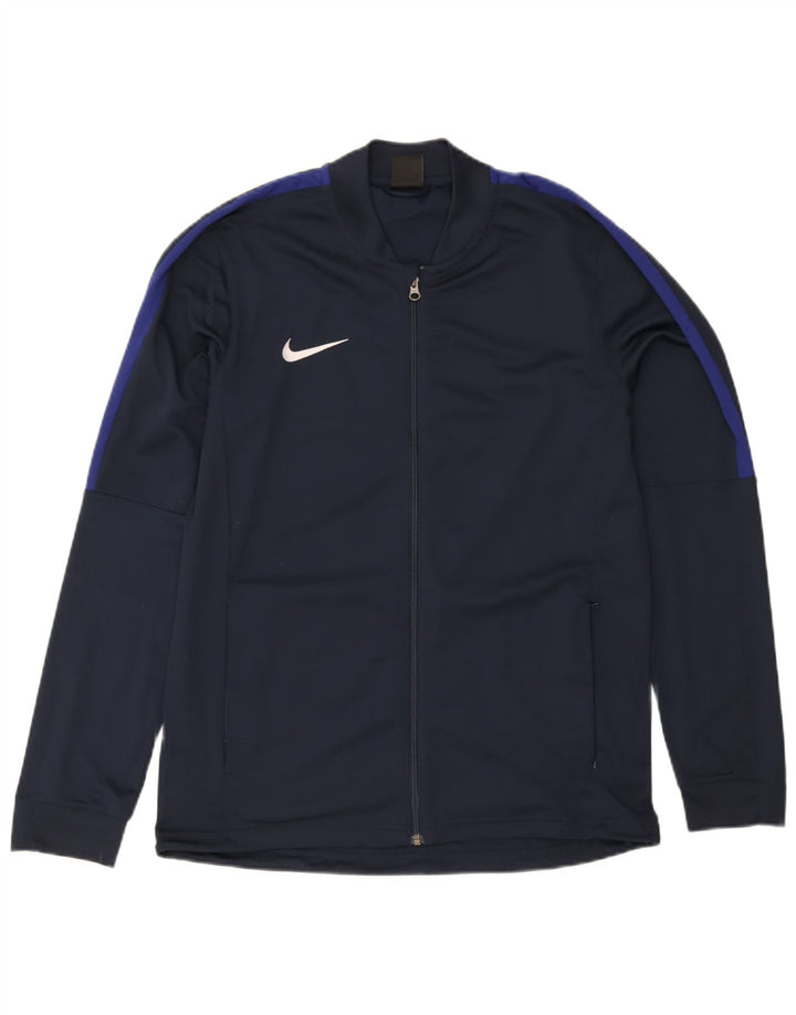 Kurtka męska dresowa Nike Dri Fit, duża, granatowa, poliestrowa, sportowa
