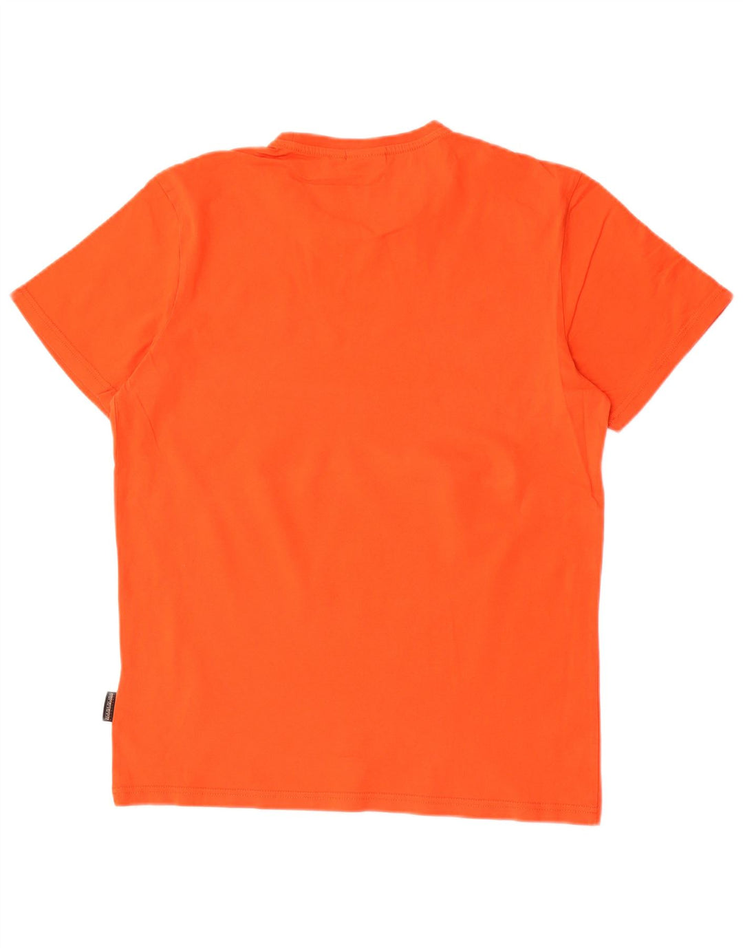 T-shirt męski Napapijri, bawełniany, średni, pomarańczowy