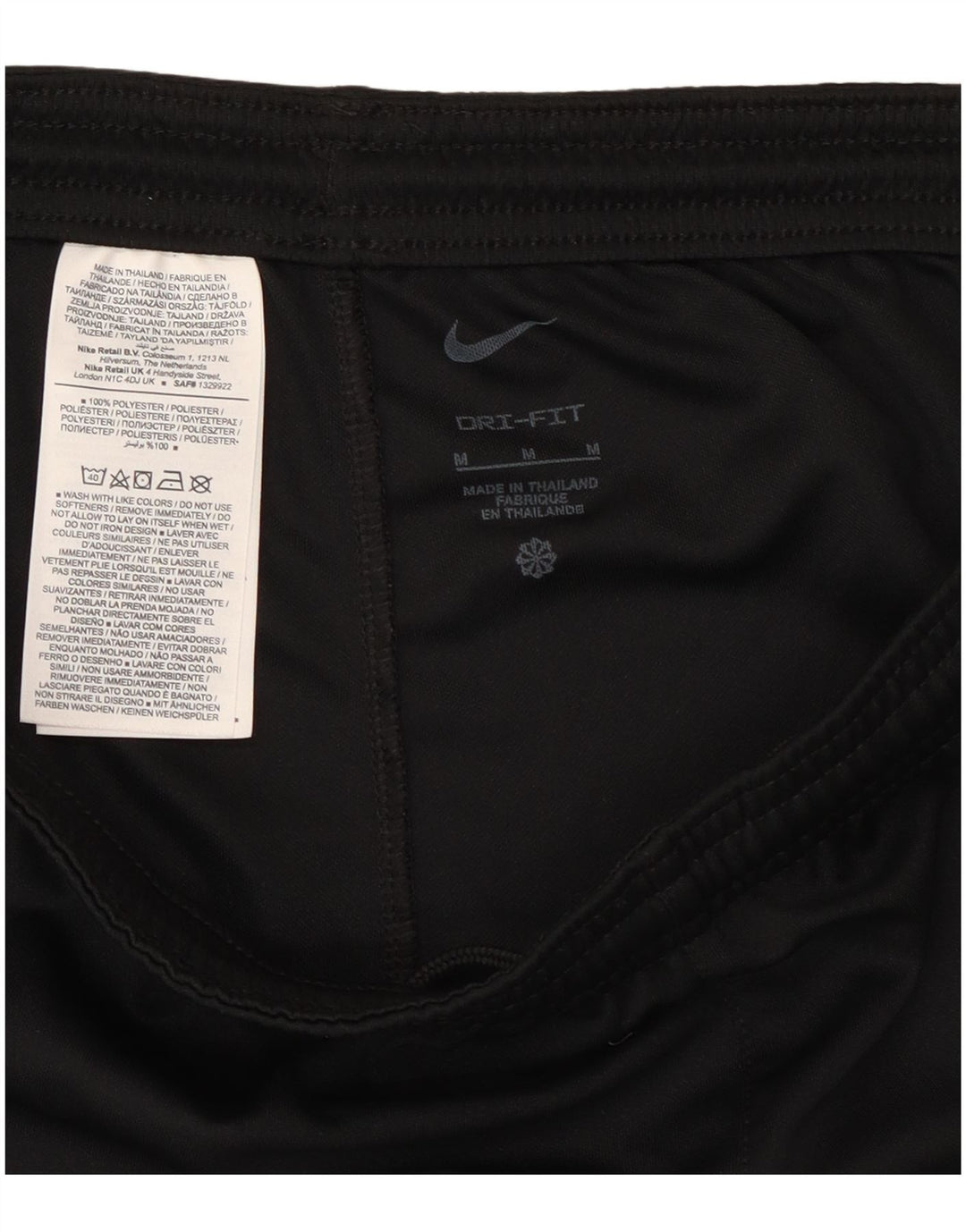 Damskie spodenki sportowe Nike Dri Fit UK 12, średni czarny poliester