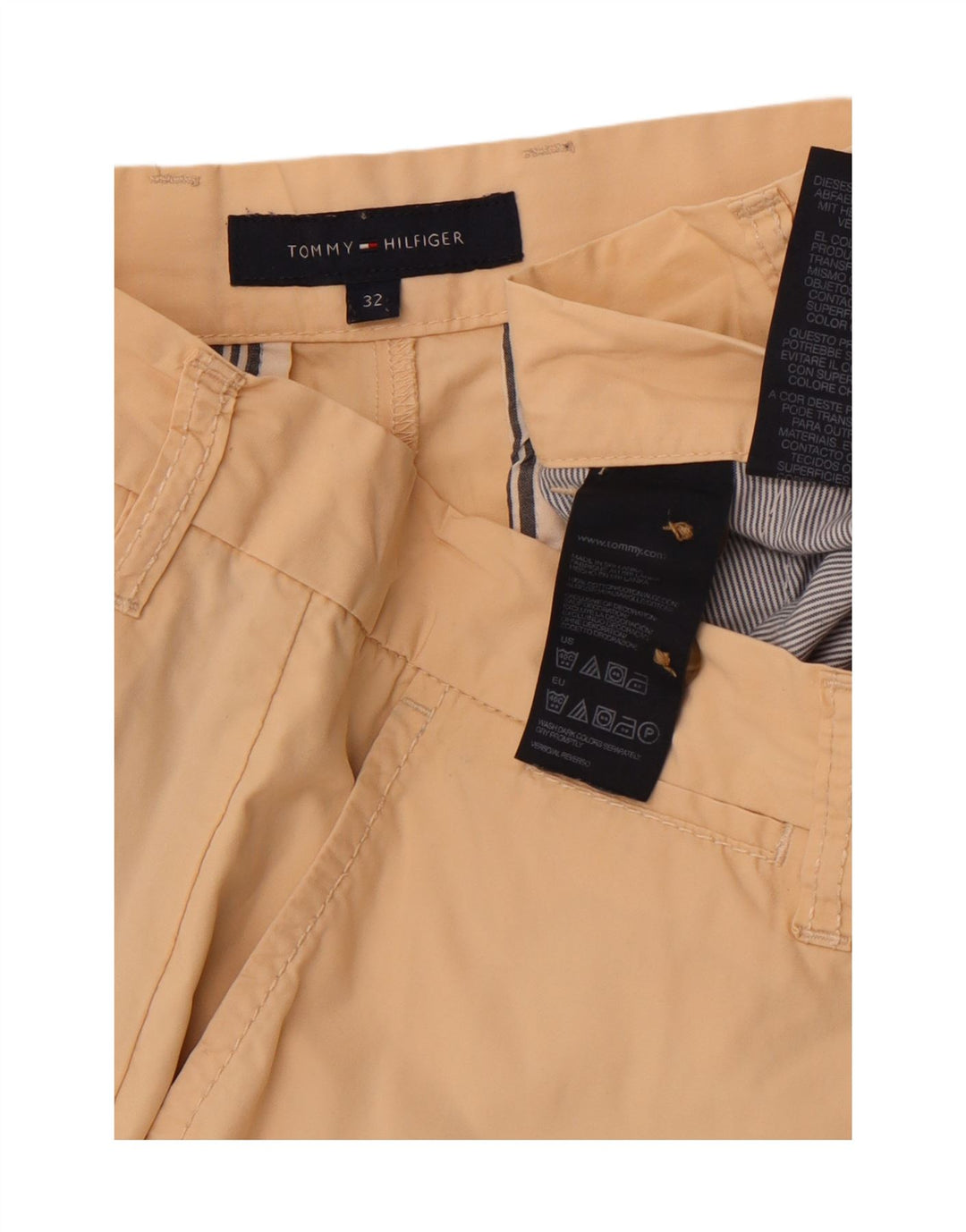Męskie spodenki Chino TOMMY HILFIGER W32 Średni beż, bawełna