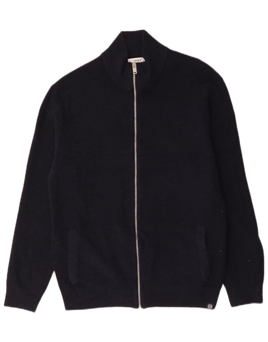 Marks & Spencer Męski sweter rozpinany XL, granatowy, poliester