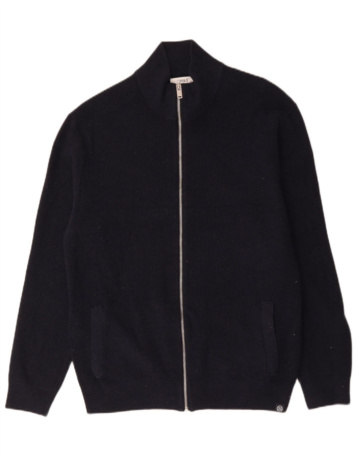 Marks & Spencer Męski sweter rozpinany XL, granatowy, poliester