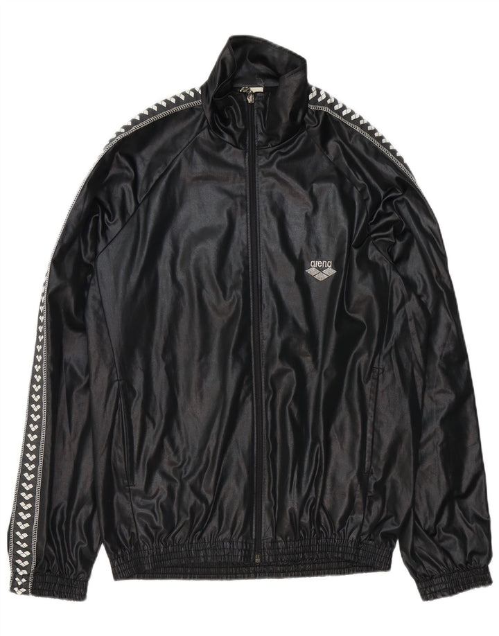 Męska kurtka dresowa Arena z grafiką XL, czarna, poliester