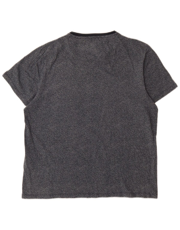 Ted Baker Męski T-shirt, rozmiar 4, duży, bawełniany w granatowe plamki
