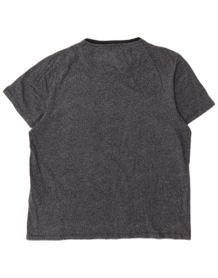 Ted Baker Męski T-shirt, rozmiar 4, duży, bawełniany w granatowe plamki
