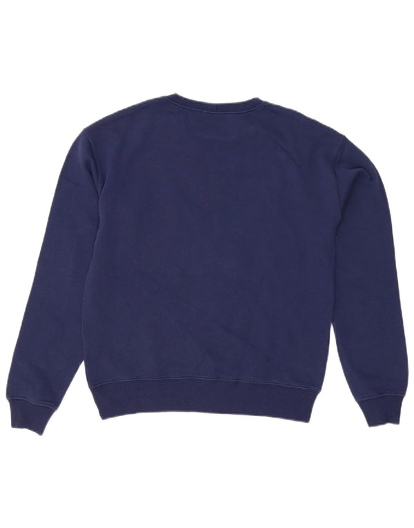 Bluza dziewczęca Benetton z grafiką, 13-14 lat, 3XL, granatowa, bawełniana