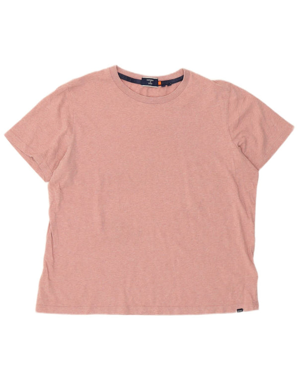 T-shirt damski Superdry Top UK 14, duży, różowy, bawełniany